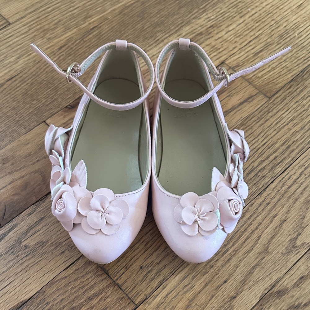 Pink Floral Kids Shoes
